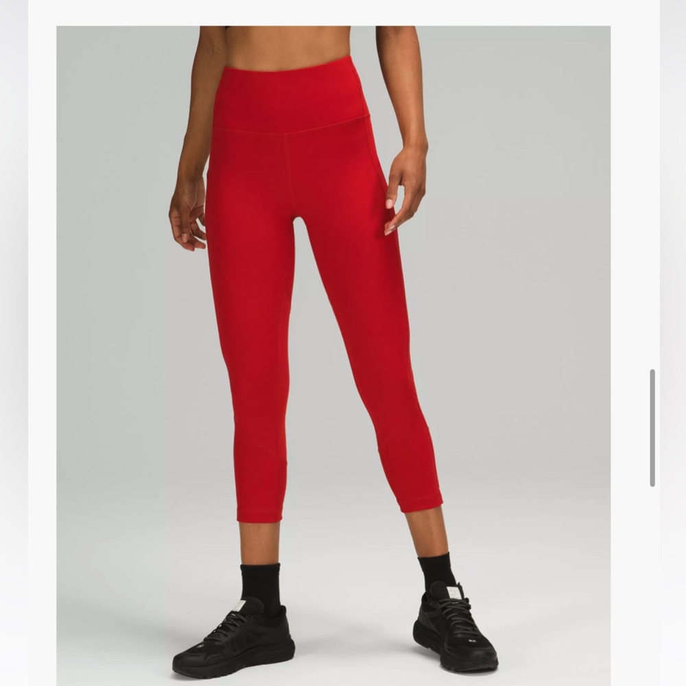 Lululemon Pace rival high-rise crop leggings 22”, size 6